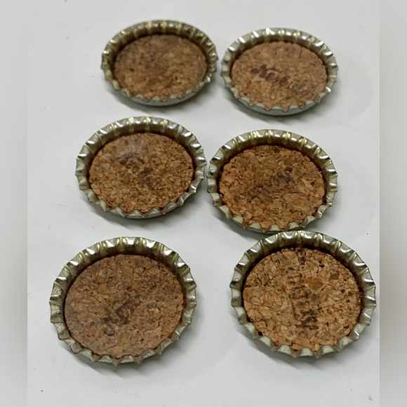 Antique Unused Cork Lined NESBITT’S ORANGE DRINK Soda Bottle Caps (lot of 6) - Picture 6 of 8